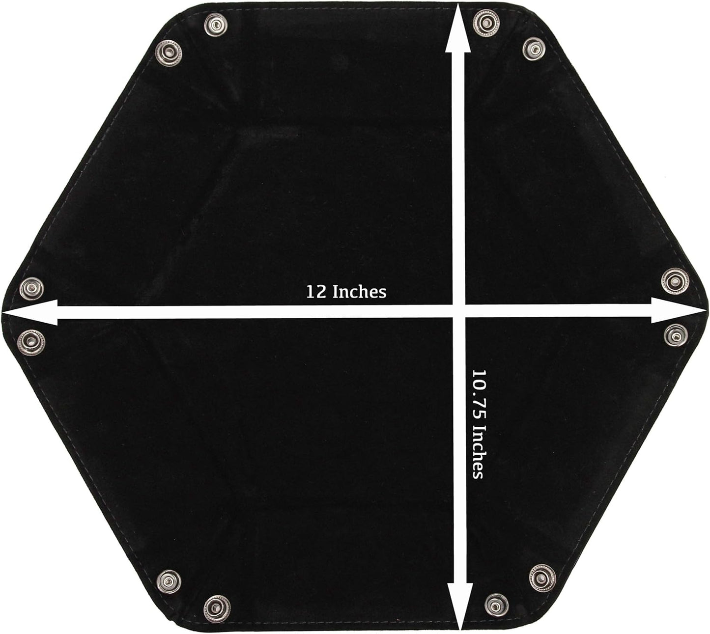 Dice Tray Portable Folding Dice Rolling Tray for Use as DND Dice Tray D&D Dice Tray or Dice Game 6.5 Inch Quiets Rolling Metal Dice - Stronger Snaps Hold Tighter than Other Dice Trays
