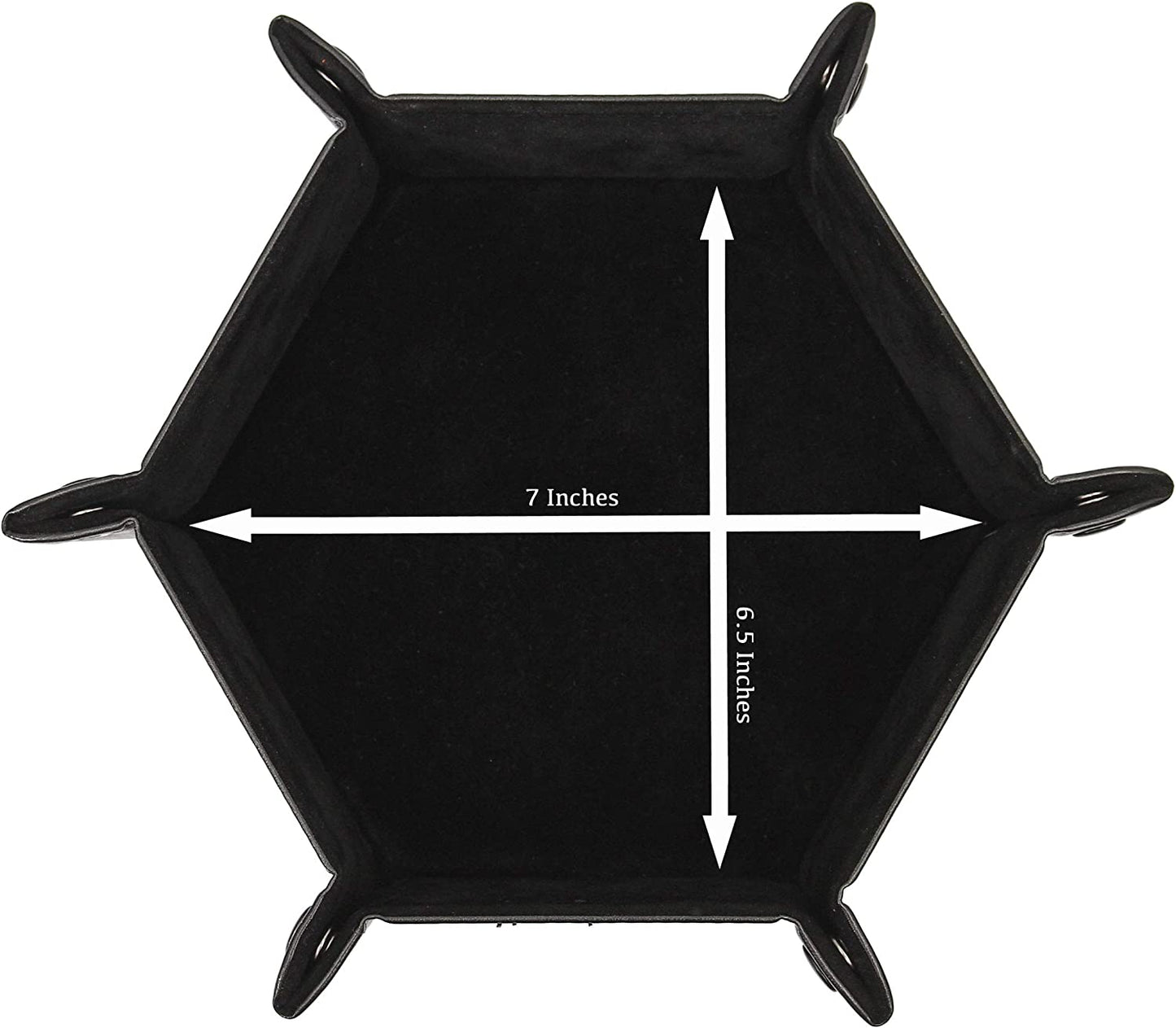 Dice Tray Portable Folding Dice Rolling Tray for Use as DND Dice Tray D&D Dice Tray or Dice Game 6.5 Inch Quiets Rolling Metal Dice - Stronger Snaps Hold Tighter than Other Dice Trays