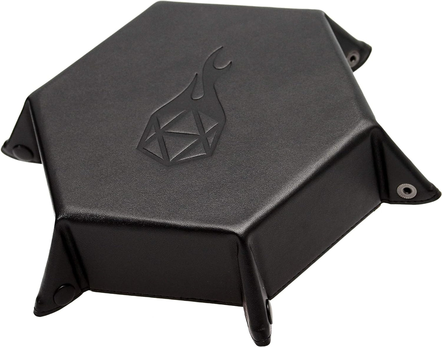 Dice Tray Portable Folding Dice Rolling Tray for Use as DND Dice Tray D&D Dice Tray or Dice Game 6.5 Inch Quiets Rolling Metal Dice - Stronger Snaps Hold Tighter than Other Dice Trays