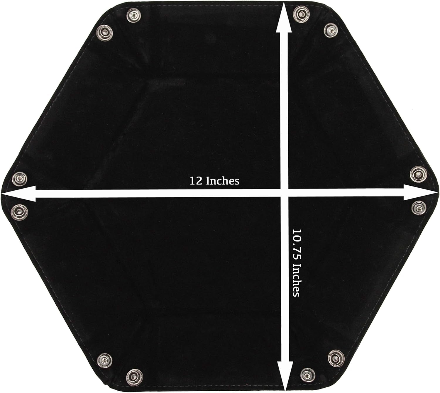 Dice Tray Portable Folding Dice Rolling Tray for Use as DND Dice Tray D&D Dice Tray or Dice Game 6.5 Inch Quiets Rolling Metal Dice - Stronger Snaps Hold Tighter than Other Dice Trays