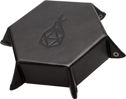 Dice Tray Portable Folding Dice Rolling Tray for Use as DND Dice Tray D&D Dice Tray or Dice Game 6.5 Inch Quiets Rolling Metal Dice - Stronger Snaps Hold Tighter than Other Dice Trays